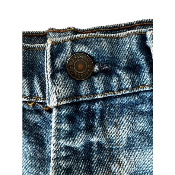 Vintage Levi's 517 Mickey & Minnie Cut Off High Waist Shorts sz 34 - Picture 2 of 7